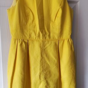 Vibrant Yellow Sleeveless Dress